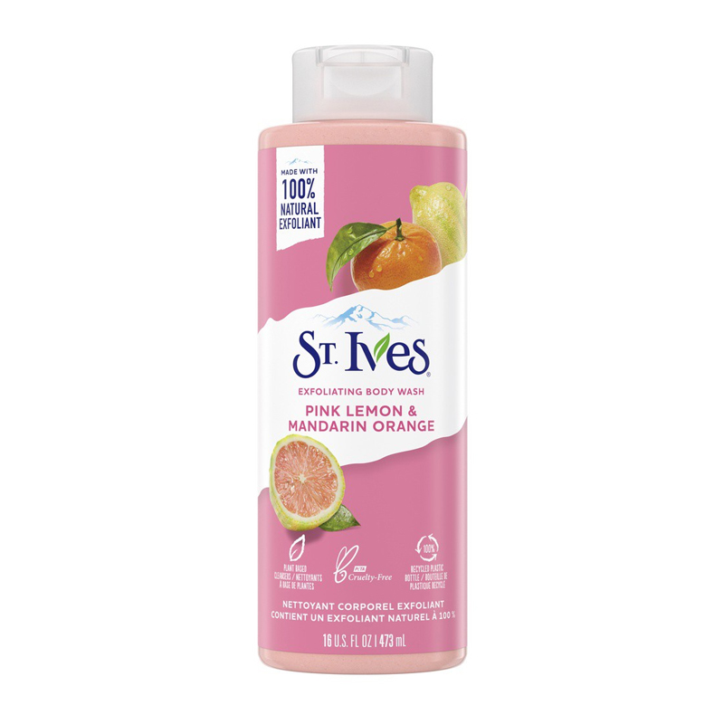 ST.Ives Exfoliating Body Wash Pink Lemon And Mandarin Orange 473ml | Gogobli