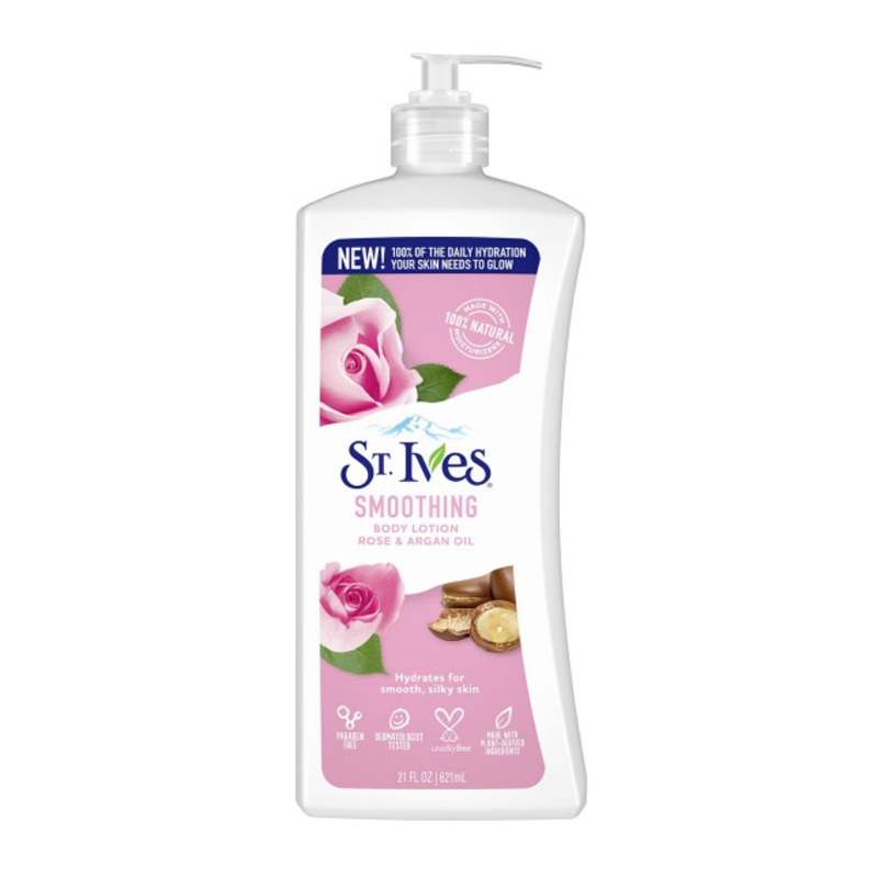 ST.Ives Body Lotion Smoothing Rose And Argan Oil 621ml | Gogobli