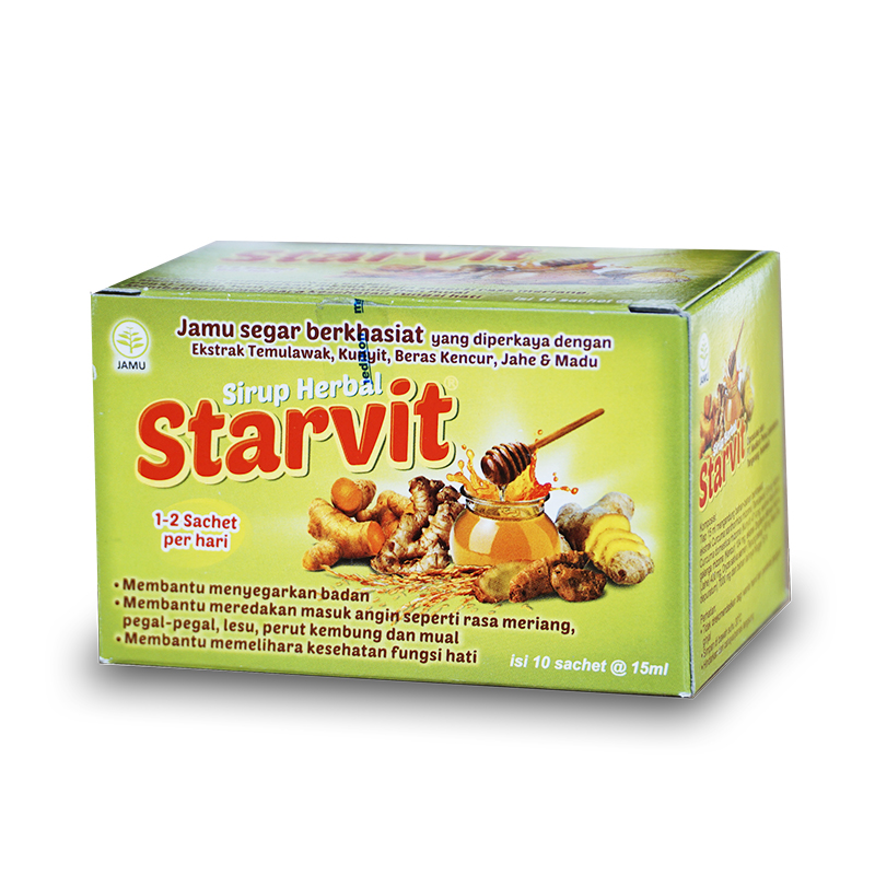 Starvit Sirup Herbal Box (10 Sachet @ 15ml) | Gogobli