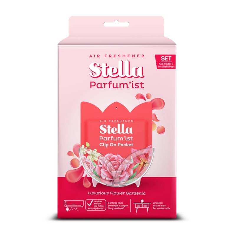 Stella Parfumist Clip On Pocket Luxurious Flower Gardenia 14gr | Gogobli