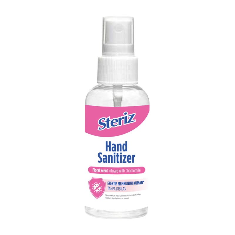 Steriz Hand Sanitizer Antiseptic Floral Scent 60ml | Gogobli