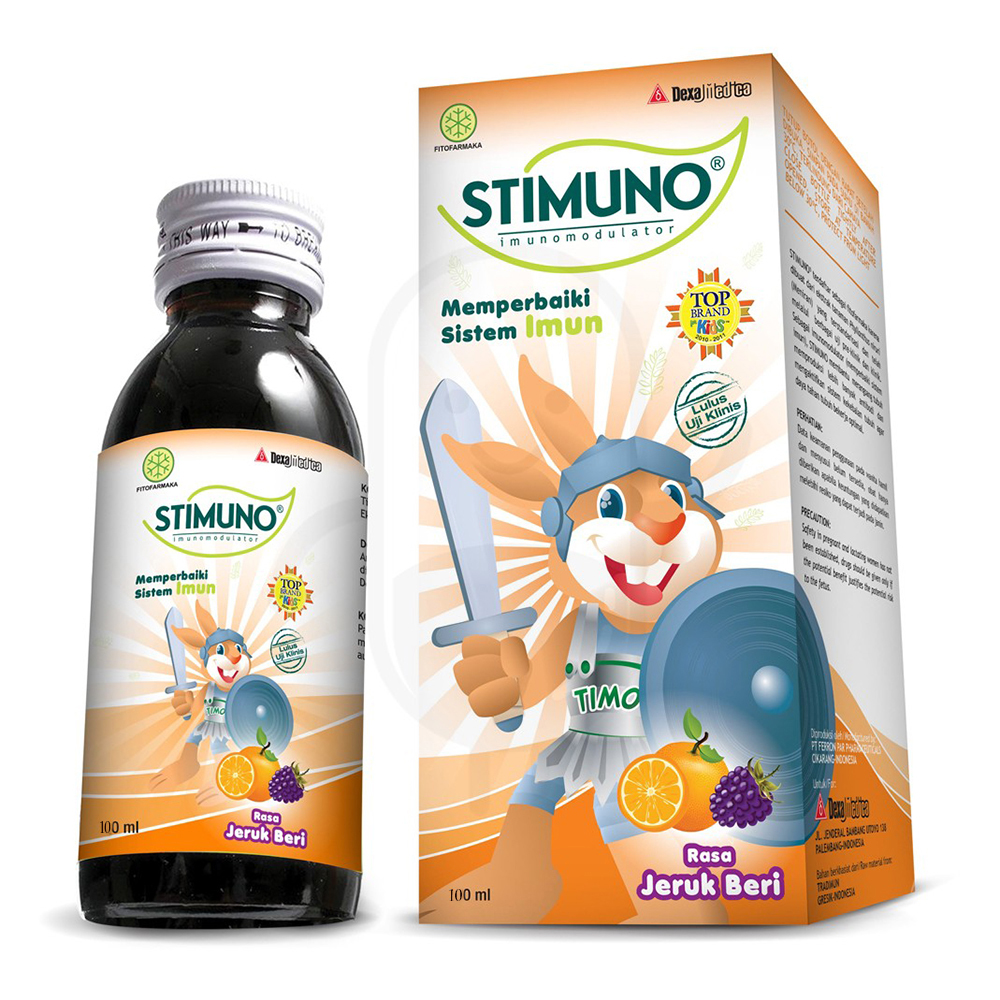 Stimuno Syrup Rasa Orange Beri 100ml | Gogobli
