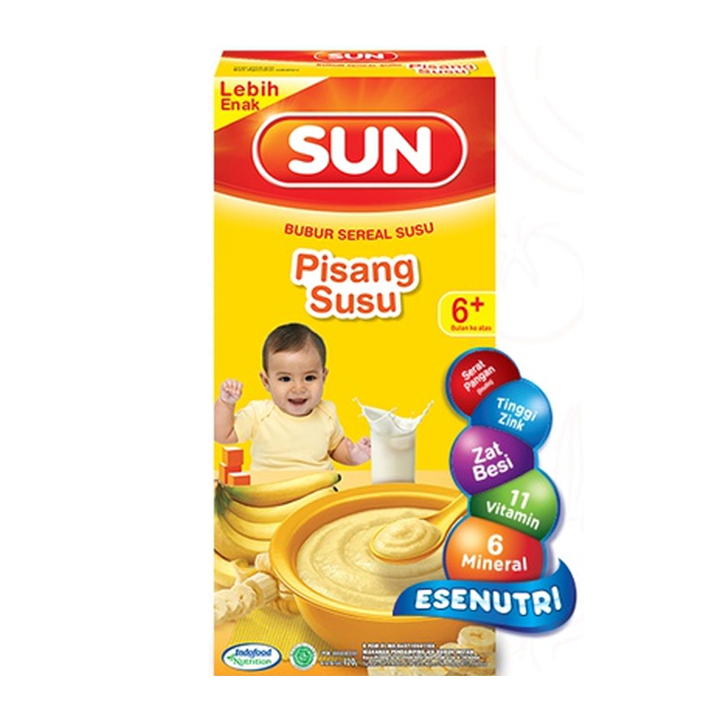 Sun Bubur Sereal Susu Pisang Susu 120gr | Gogobli