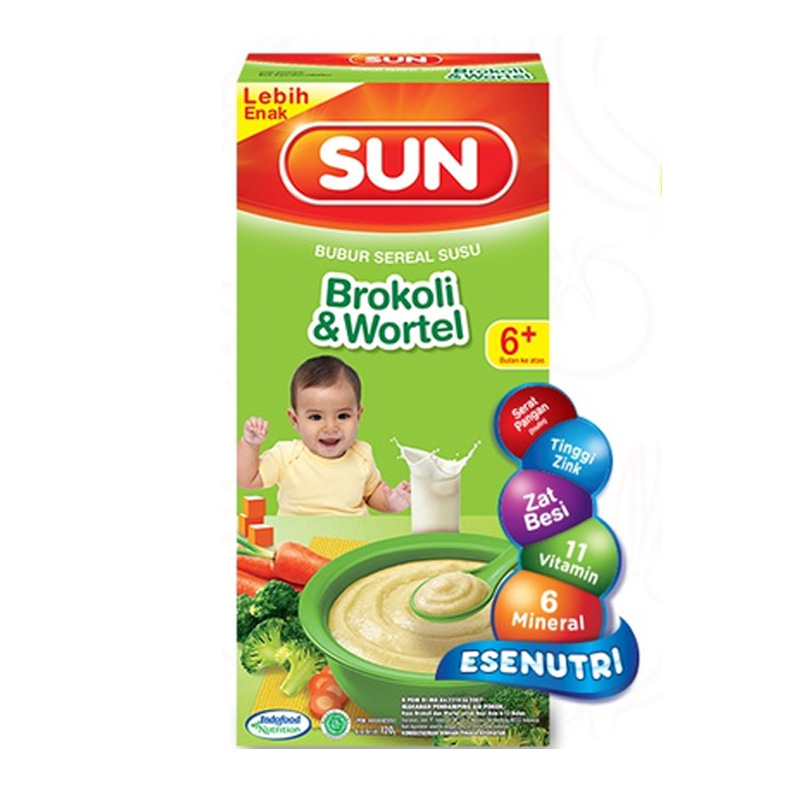 Sun Bubur Sereal Susu Brokoli Dan Wortel 120gr | Gogobli