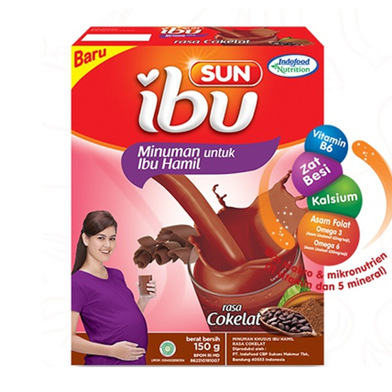 Sun Susu Ibu Hamil Coklat 150gr | Gogobli