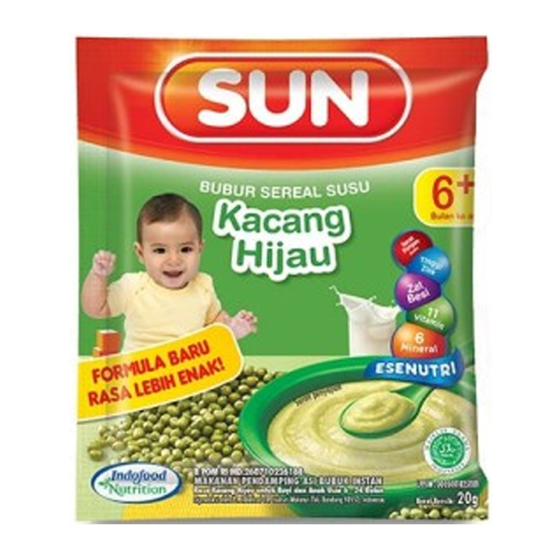 Sun Bubur Sereal Susu Kacang Hijau Sachet | Gogobli