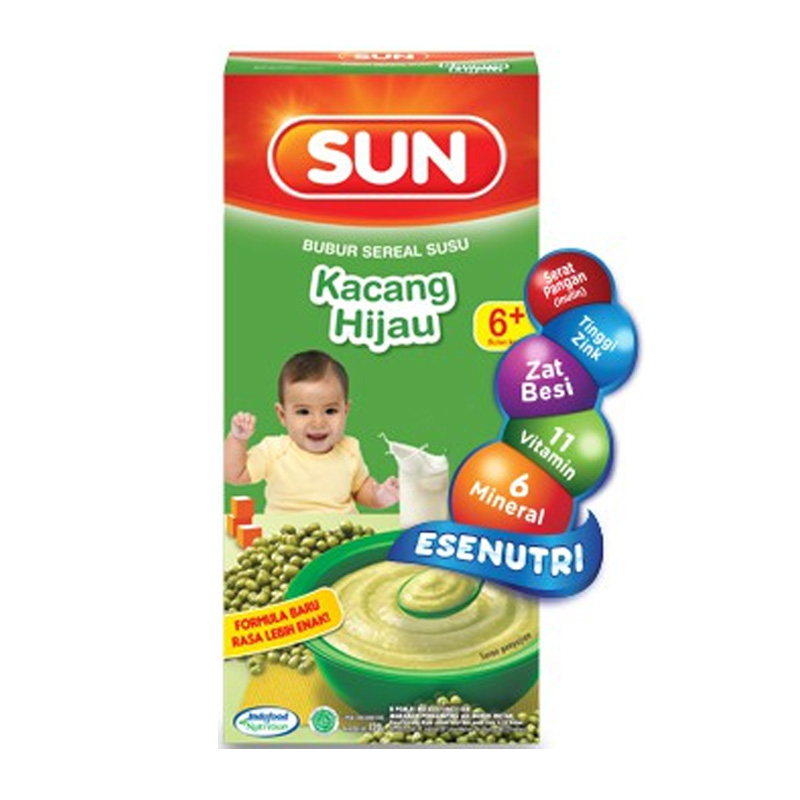 Sun Bubur Sereal Susu Kacang Hijau 120gr | Gogobli