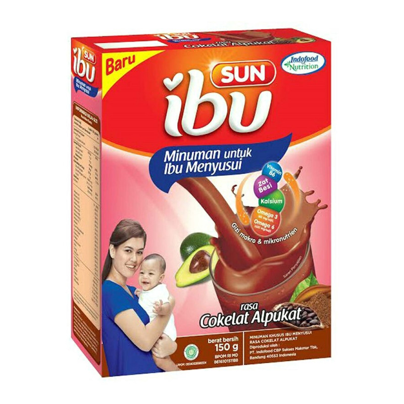 Sun Susu Ibu Menyusui Cokelat Alpukat 150gr | Gogobli
