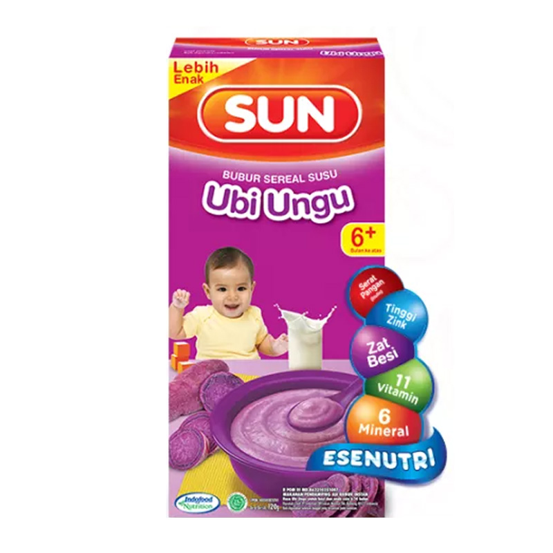 Sun Bubur Sereal Susu Ubi Ungu 120gr | Gogobli