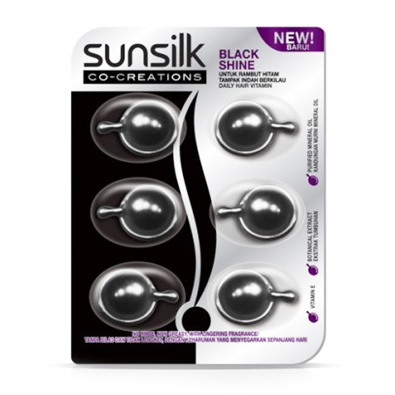 Sunsilk Hair Vitamin Black & Shine (6s @1ml) | Gogobli