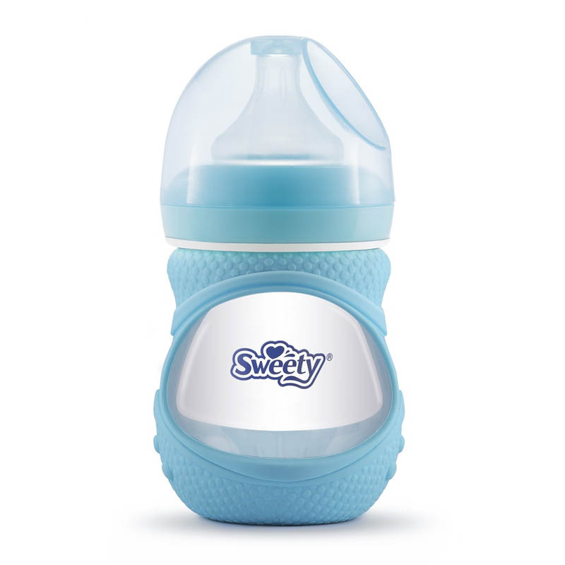 Sweety Baby Glass Bottle Blue 150ml | Gogobli