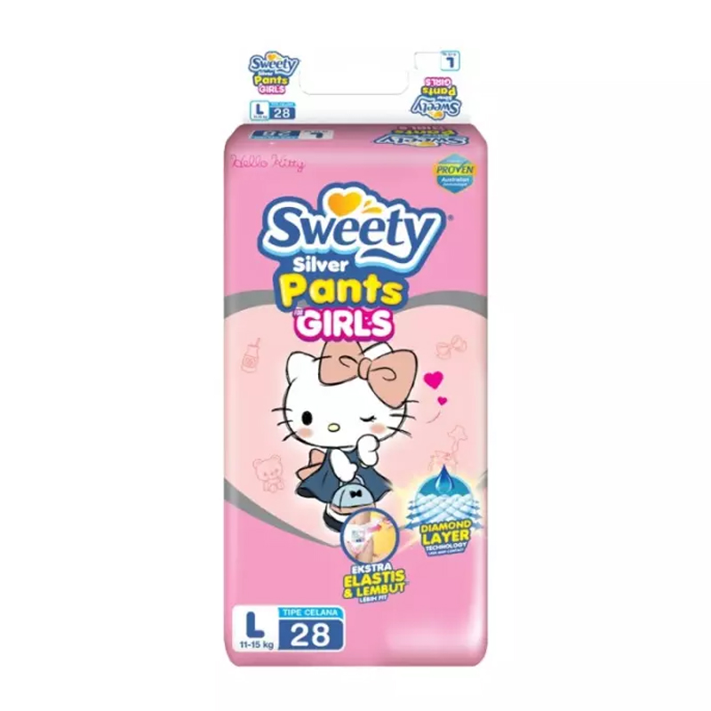 Sweety Silver Pants Girls L 28s | Gogobli