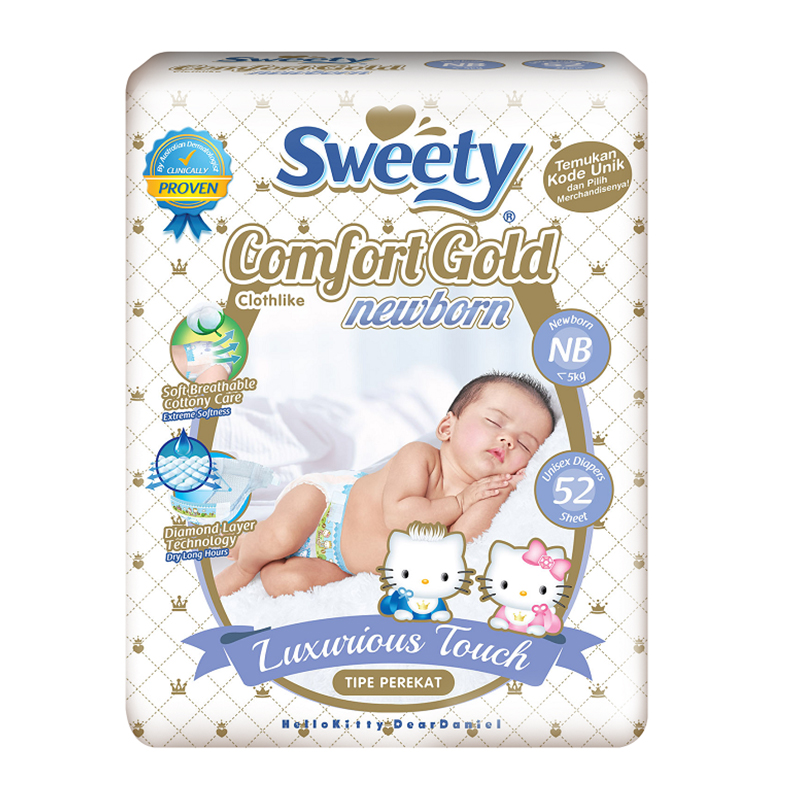 Sweety Open Comfort Gold NB 52s | Gogobli