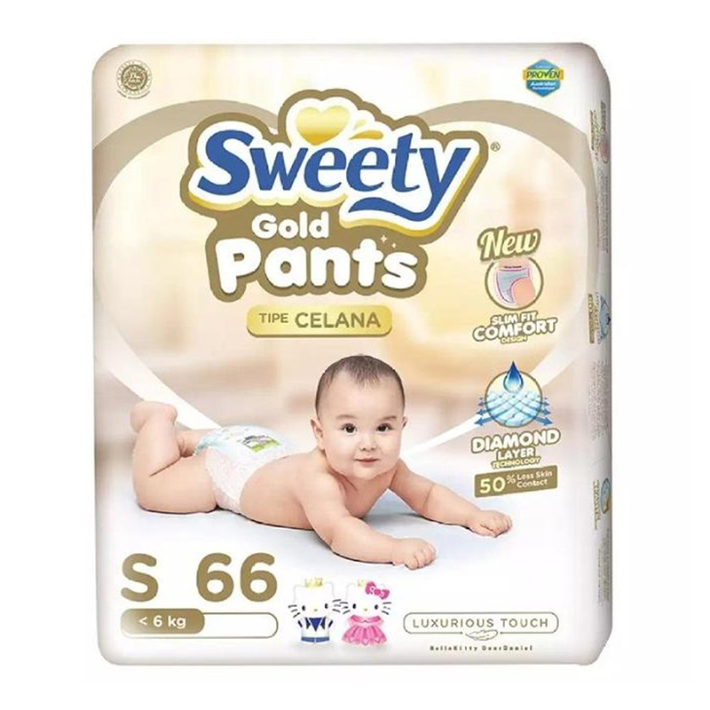 Sweety Gold Pants S 66s | Gogobli