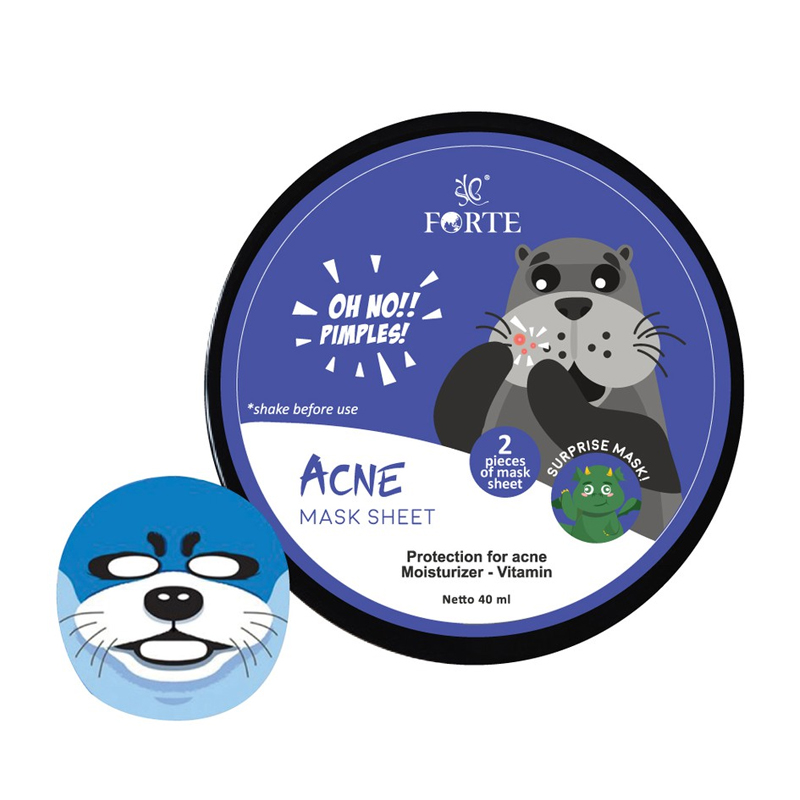SYB Forte Acne Mask Sheet Animal 2pcs | Gogobli