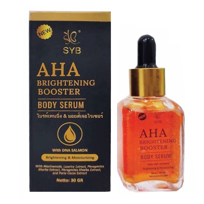 New SYB AHA Brightening Booster Body Serum 30gr | Gogobli