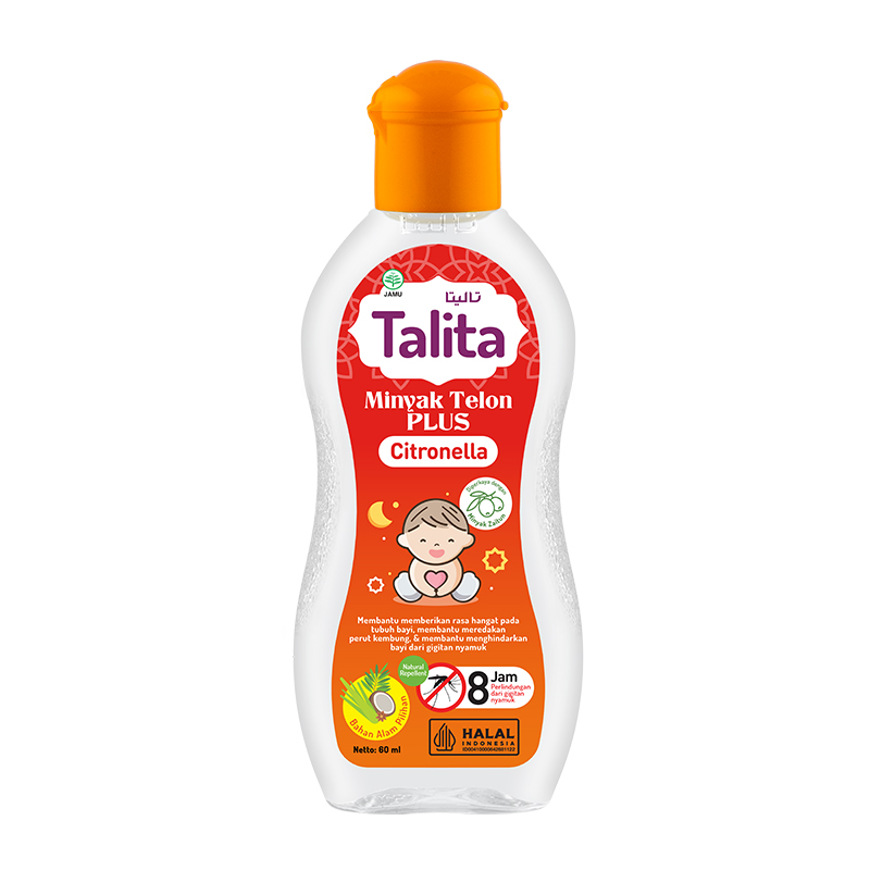 Talita Minyak Telon Plus Citronella 60ml | Gogobli