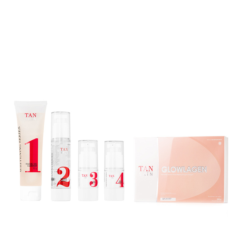 Tan Skin Paket Whitening Series + Glowlagen | Gogobli