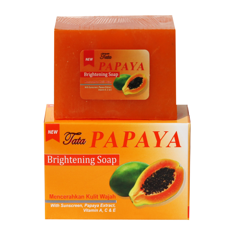 Tata Papaya Whitening Soap And Sunscreen 120gr | Gogobli