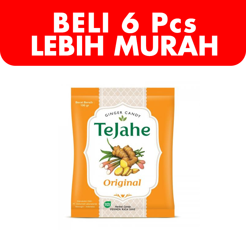 Tejahe Ginger Candy Original Bag 50s  (BELI 6 Pcs LEBIH MURAH) | Gogobli