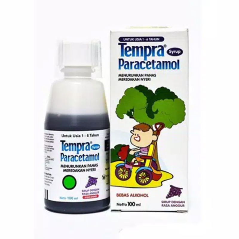 Tempra Syrup Anggur 100ml (ED: Des 22) | Gogobli