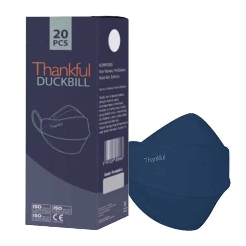 Thankful Duckbill Earloop Navy 20s | Gogobli