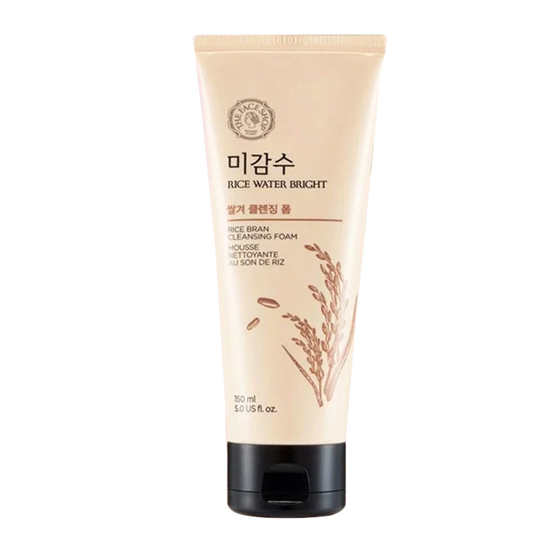 The Face Shop Rice Water Bright Rice Bran Foaming Cleanser 150ml | Gogobli