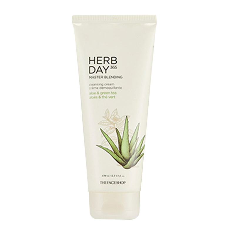 The Face Shop Herb Day 365 Master Blending Cleansing Cream Aloe Vera & Green Tea 170ml | Gogobli