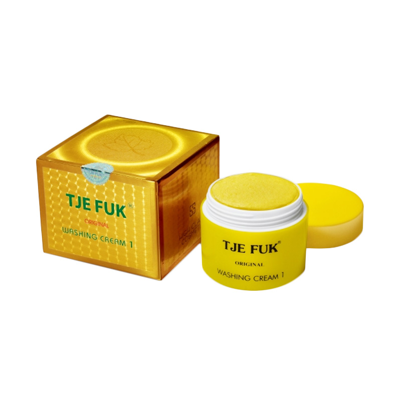 Tje Fuk Washing Cream With Scrub Kuning 150gr (Pot) | Gogobli