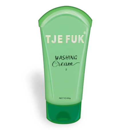 Tje Fuk Washing Cream With Moisturizer Hijau 60gr (Tube) | Gogobli