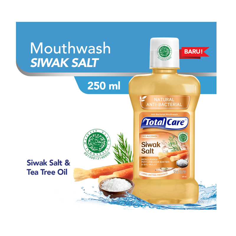 Total Care Mouthwash Siwak Salt 250ml | Gogobli