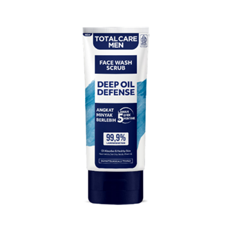 Total Care Men Face Wash Scrub Deep Oil Defense 50ml | Gogobli