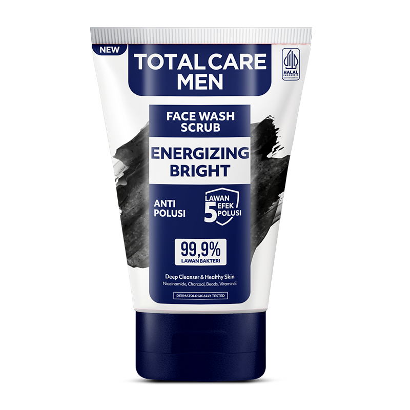 Total Care Men Face Wash Scrub Energizing Bright 100ml | Gogobli