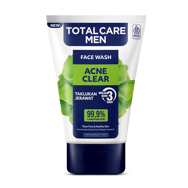 Total Care Men Face Wash Acne Clear 100ml | Gogobli