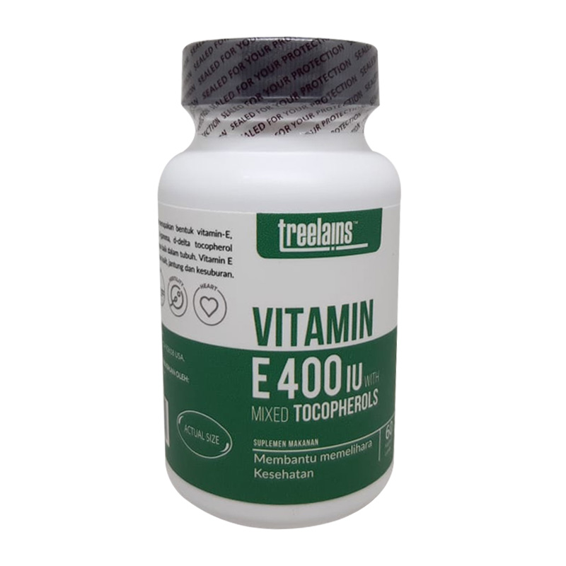 Treelains Vitamin E 400 IU Natural Mixed Tocopherols 60softgel