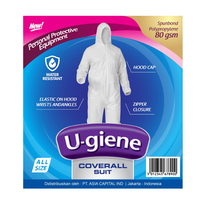 U-giene Disposable Hazmat Suit 1pc | Gogobli