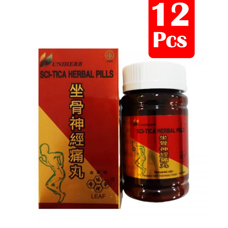Uniherb SCI-TICA Herbal Pills (150pil @150mg) (PAKET ISI 12 Pcs) | Gogobli