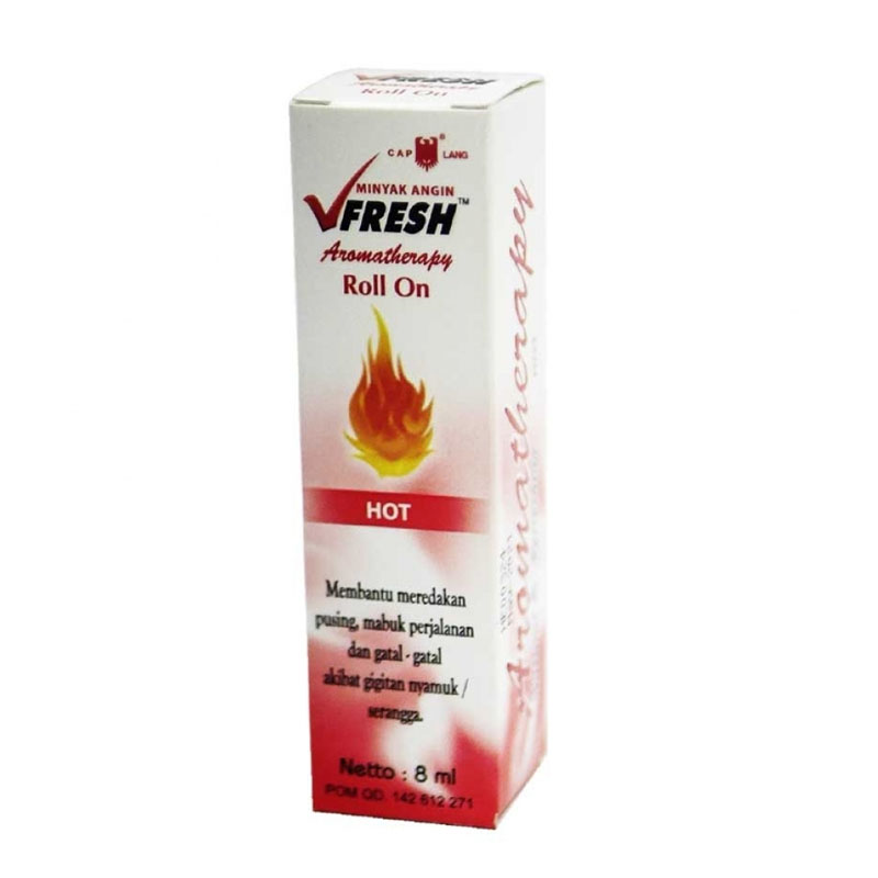 Cap Lang V Fresh Minyak Angin Hot 8ml | gogobli