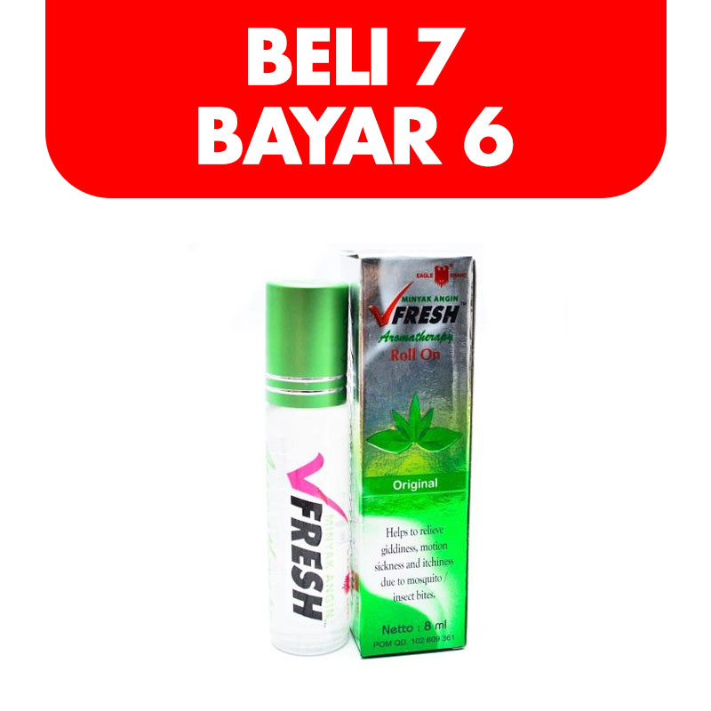 V Fresh Minyak Angin Original 8ml (Beli 7 Bayar 6) | Gogobli