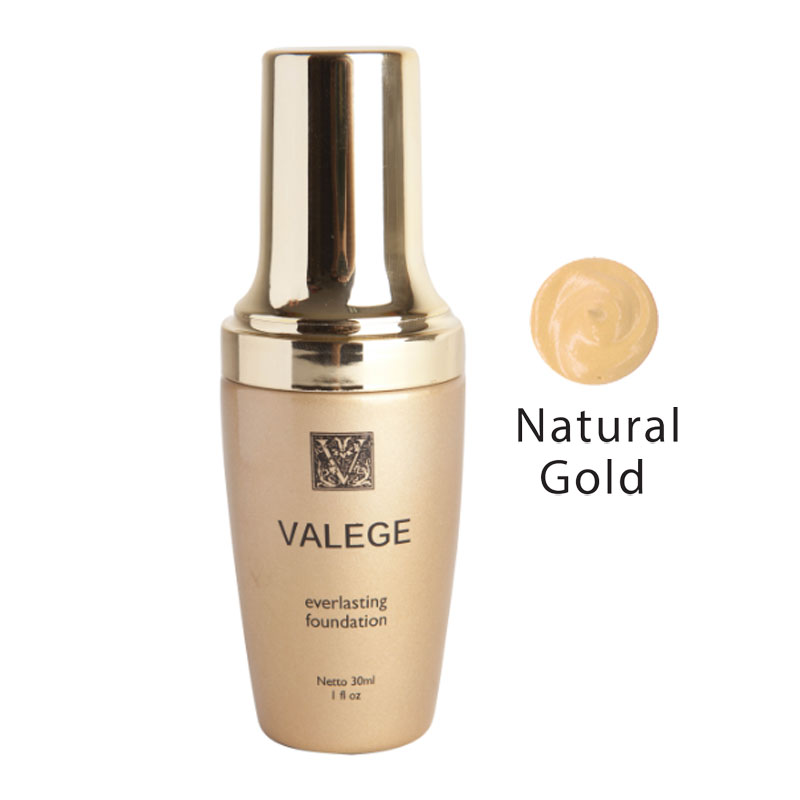 Valege 3 In 1 Everlasting Foundation Natural Gold 30ml | Gogobli