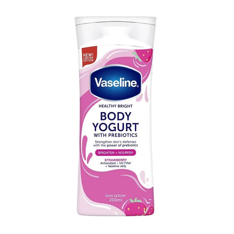 Vaseline Body Yogurt Skin Serum Strawberry 200ml | Gogobli