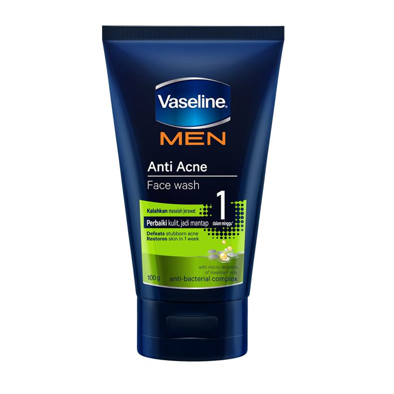Vaseline Men Anti Acne Facial Wash PJ 100gr | Gogobli