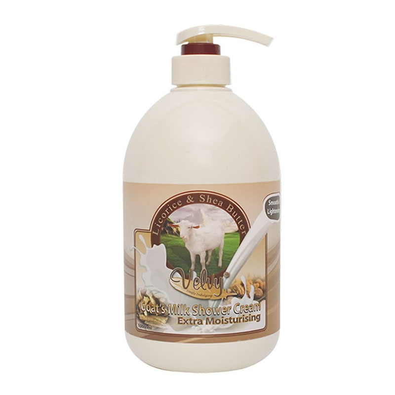 Velvy Goats Milk Body Lotion Extra Moist Licorice And Shea Butter 95ml | Gogobli