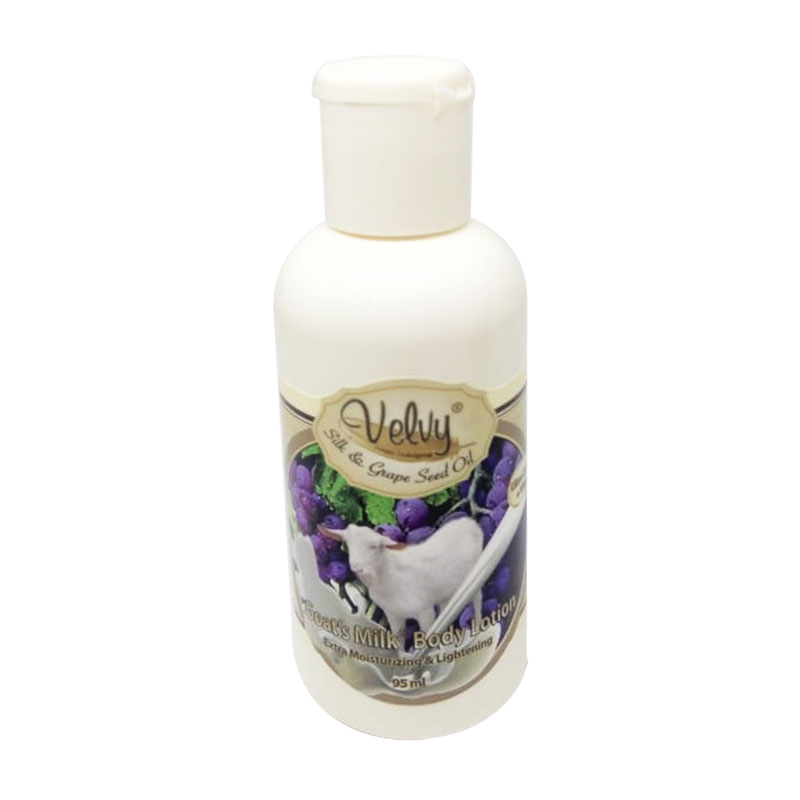 Velvy Goats Milk Body Lotion Extra Moist Silk And Grape Seed Oil 95ml | Gogobli