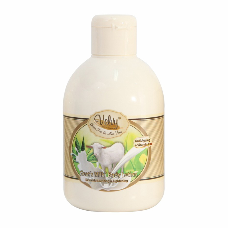 Velvy Goats Milk Body Lotion Extra Moist Green Tea And Aloe Vera 300ml | Gogobli