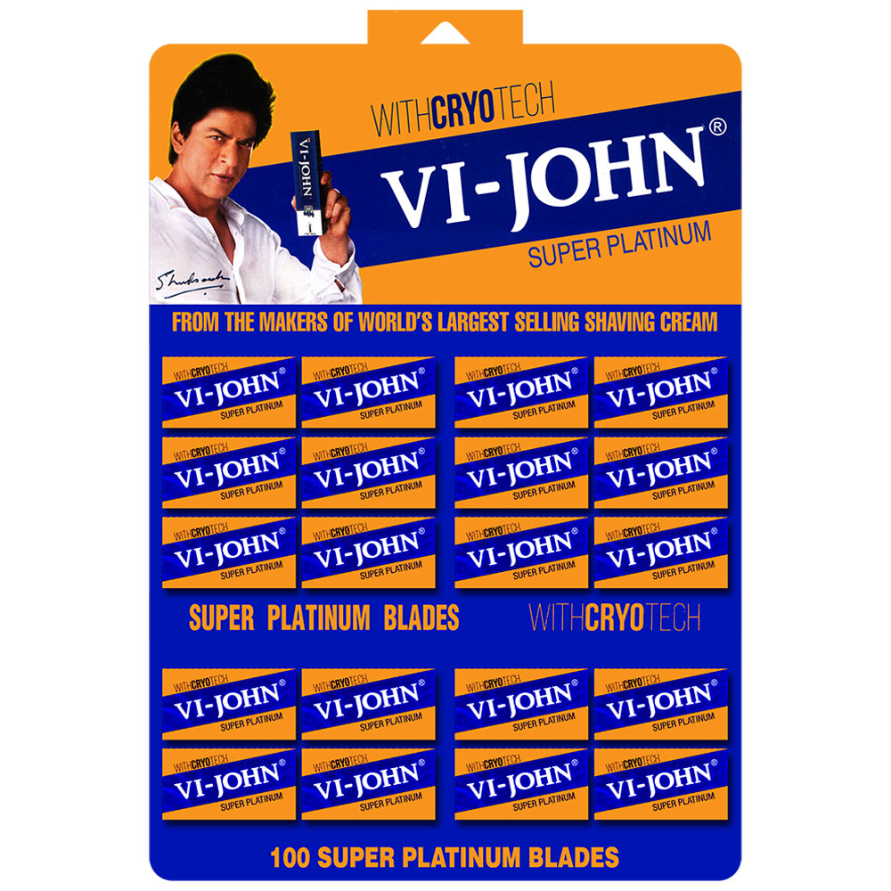 VI-JOHN Super Platinum Coated Blades (20 Pack @ 5pcs) | Gogobli