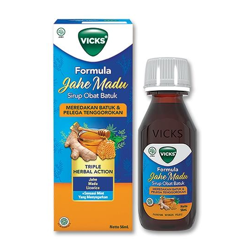 Vicks Formula Jahe Madu Sirup Obat Batuk 56ml | Gogobli