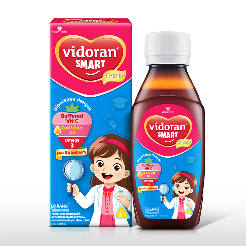 Vidoran Smart Vitamins Syrup Strawberry 100ml | Gogobli