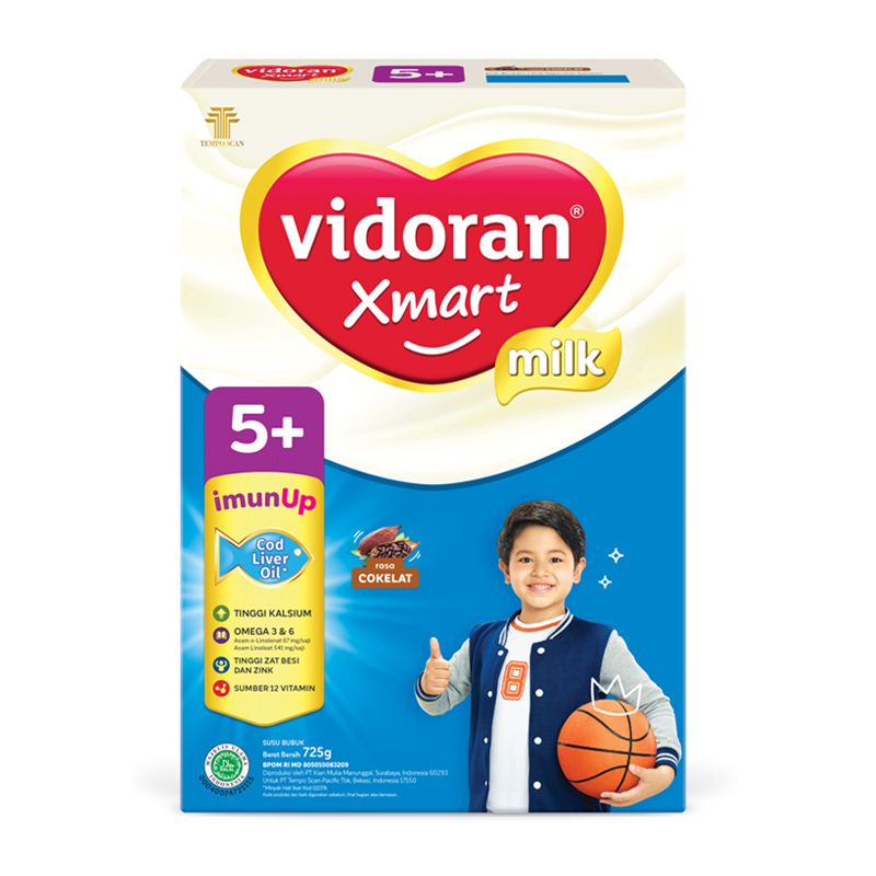 Vidoran Xmart 5plus Nutriplex Cokelat 725gr | Gogobli