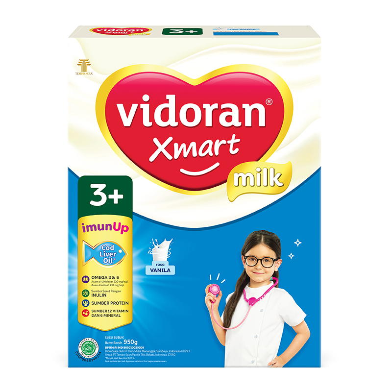 Vidoran Xmart 3plus Nutriplex Vanilla 950gr | Gogobli